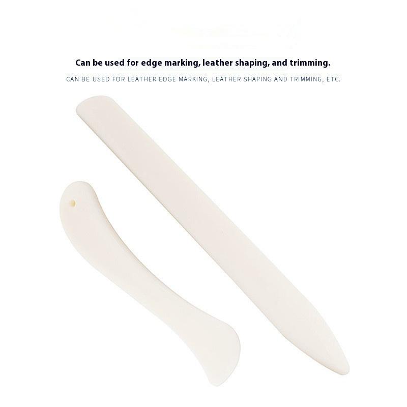Bone Folder Tool - 2個入り革細工用ツール、骨製フォルダー、革工芸、溝切り、折り目付け、エッジ加工、紙、プラスチック、手作り、縫製ツールパーツ