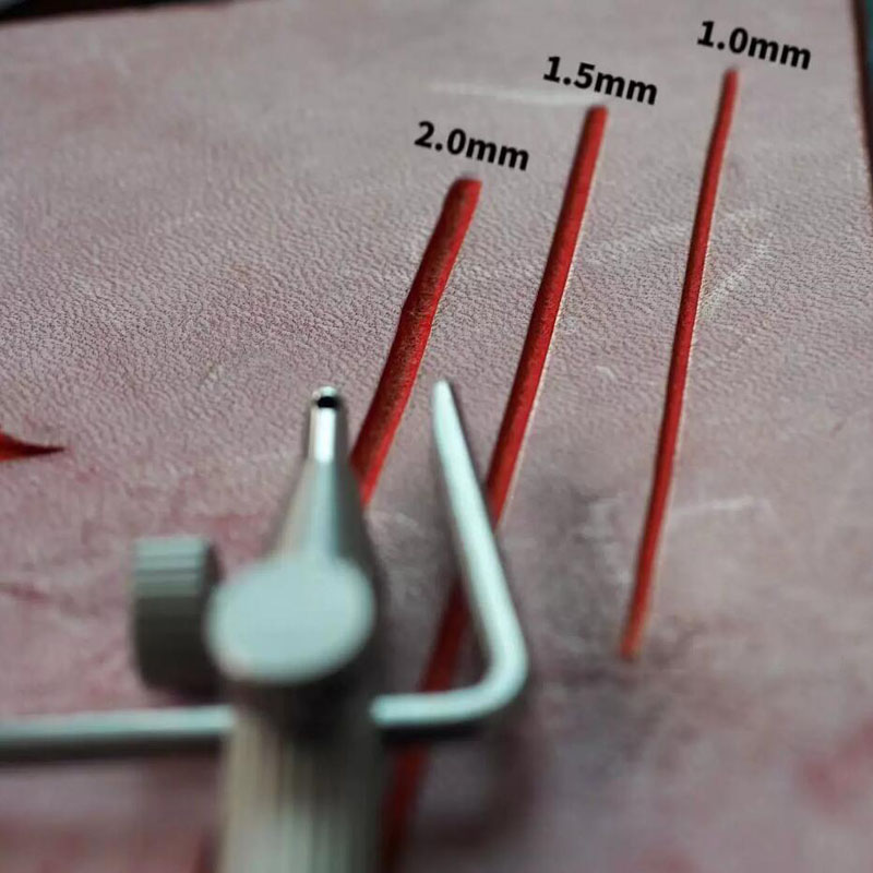 Groover Stitching Tool - XIFENG 3-in-1 レザーグルーバーセット 手作り革工芸加工ツール 交換可能なヘッド付き スロッティング＆ステッチング