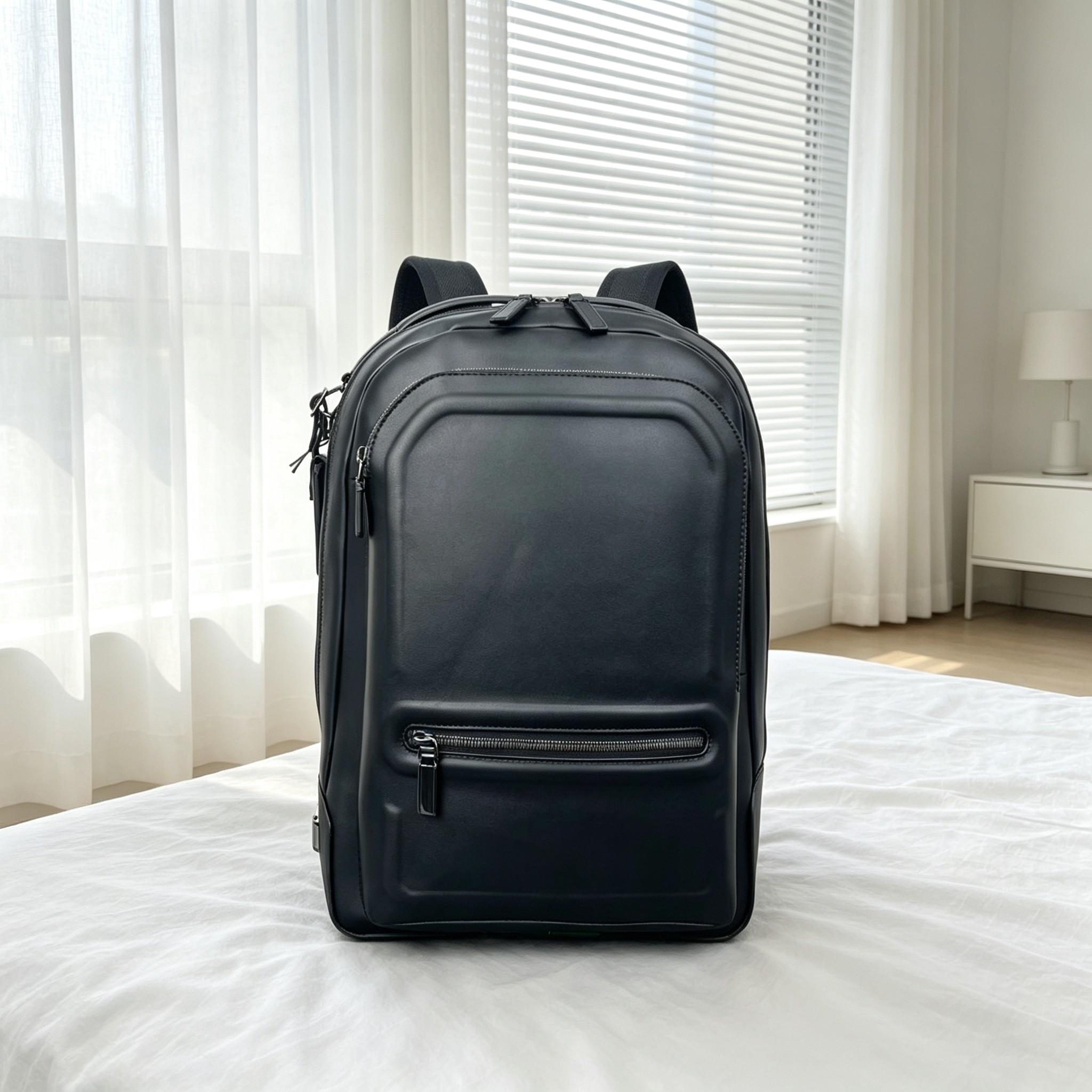 Leather Work Rucksack Mens - ビジネス通勤用バックパック（男性用）、大容量で普段使いにも適したリュックサック。