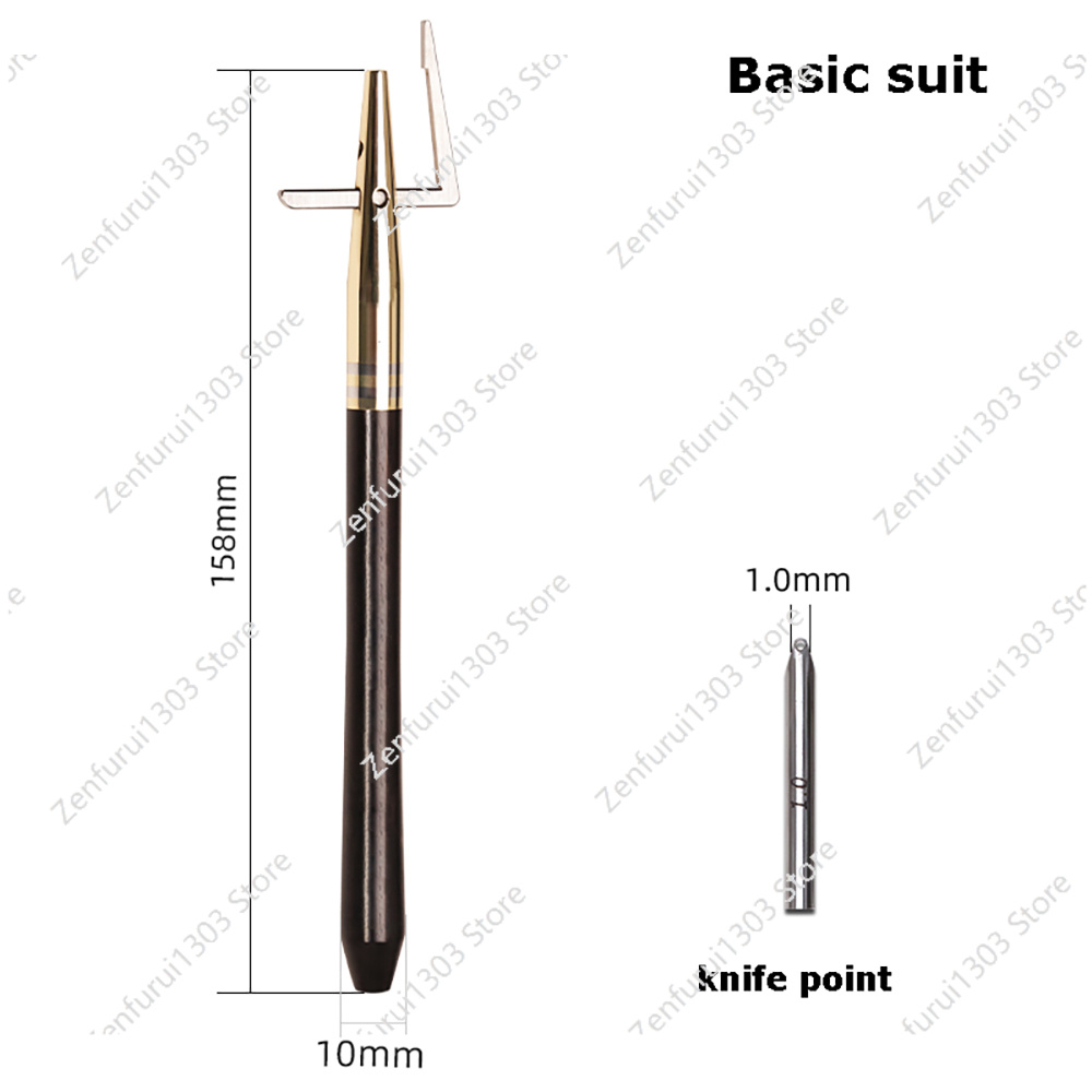 Groover Stitching Tool - 3 in 1 レザーグルーバーツールセット (1.0-1.5-2.0mm) DIYクラフト調整可能な折り目付けエッジャー、革縫い用グルーバーツール