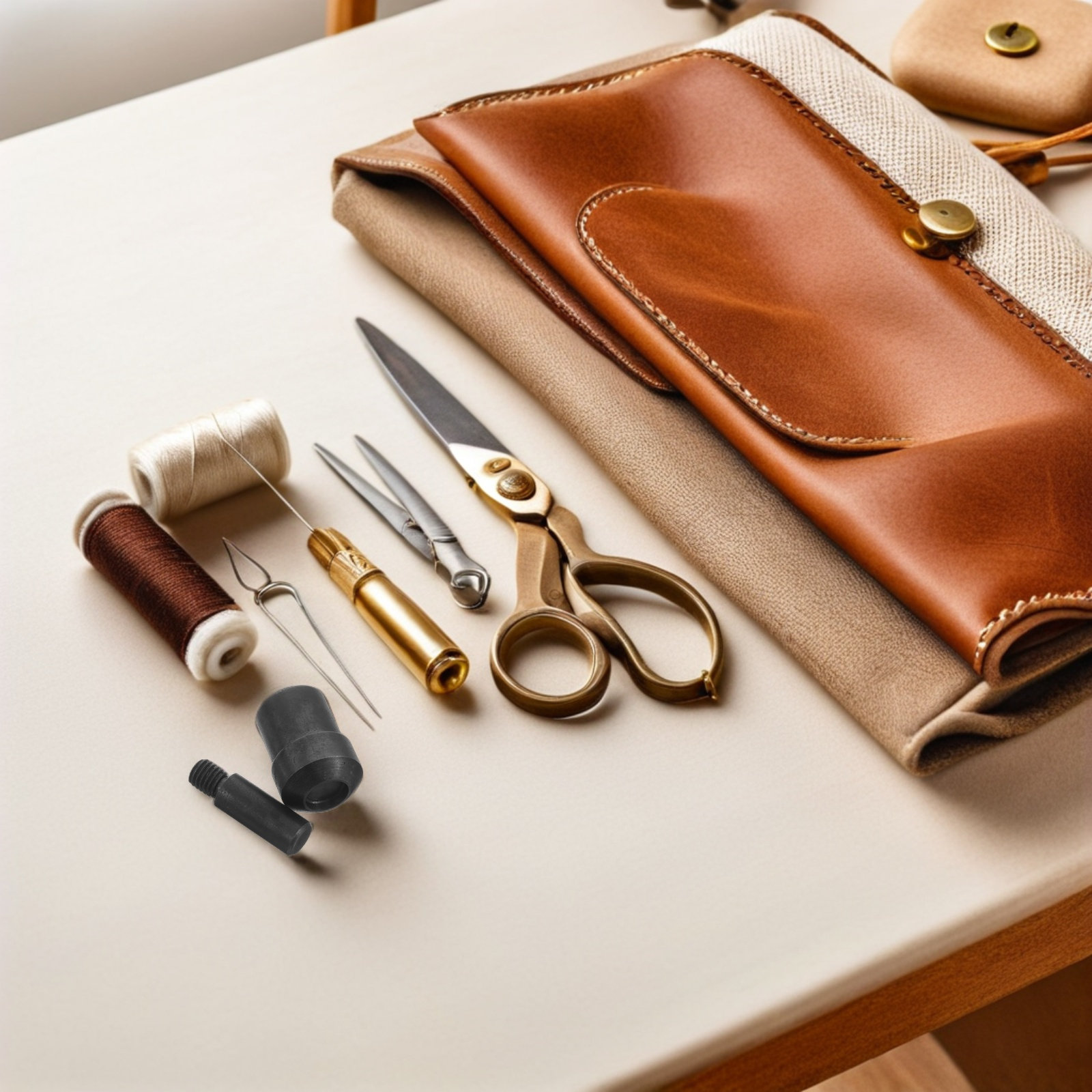 Leatherwork Hand Press - 2個入り リベット打ち込み用金型、頑丈な手動プレス機用アクセサリー、革製品、バッグ、靴の留め具取り付け用工具