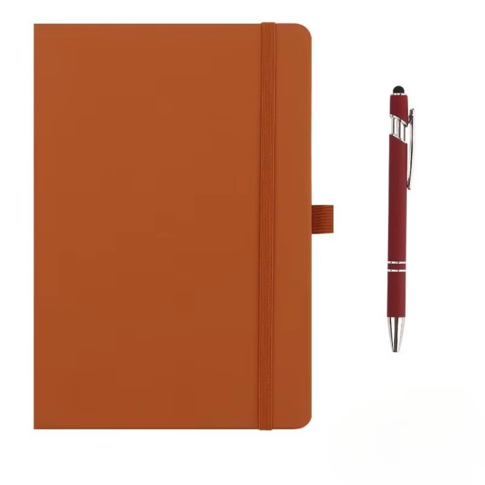 Leather Work Diary Covers - ミニポケットノートブック ゴムバンド付き レザーカバー 学生用ハンドブック a6罫線入り日記帳 仕事、ビジネス、旅行用