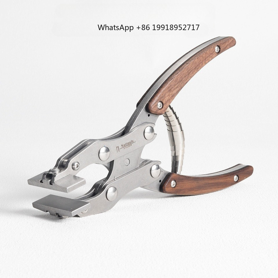 Leatherwork Hand Press - 革製フラットプライヤー ステンレス鋼製 ハンドメイド レザーワーク クランププレス クラフト