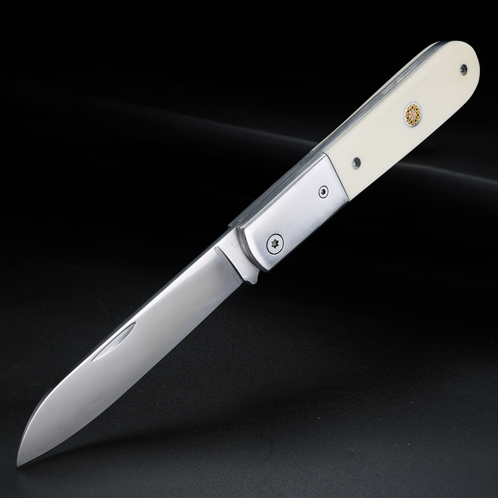Bone Folder Tool - 牛骨製のハンドルが付いたフルーツナイフ。携帯に便利で折りたたみ可能。5クロムステンレス鋼製。アウトドアや家庭での皮むき作業に最適。