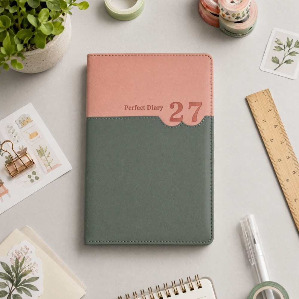 オフィスワークプランナー 2027 スケジュールプランナー  - Leather Work Diary Covers のレビューと価格