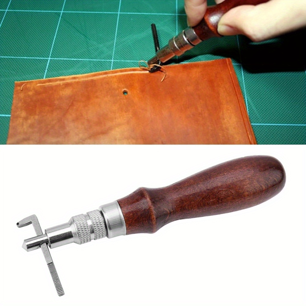 1PC Adjustable Leather Edge St - Groover Stitching Tool のレビューと価格
