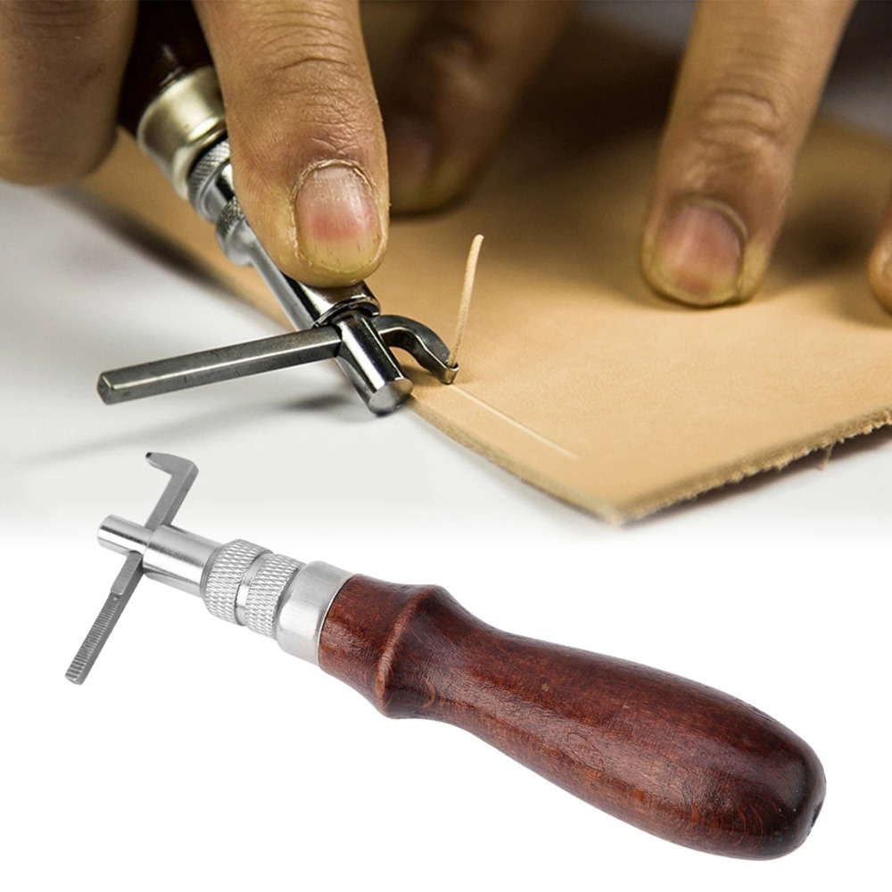 1PC Adjustable Leather Edge St - Groover Stitching Tool のレビューと価格