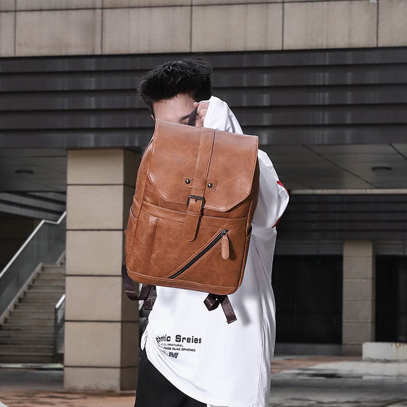 AOTIAN 高品質ビジネスプリントレザーバックパック男性デ - Leather Work Rucksack Mens のレビューと価格