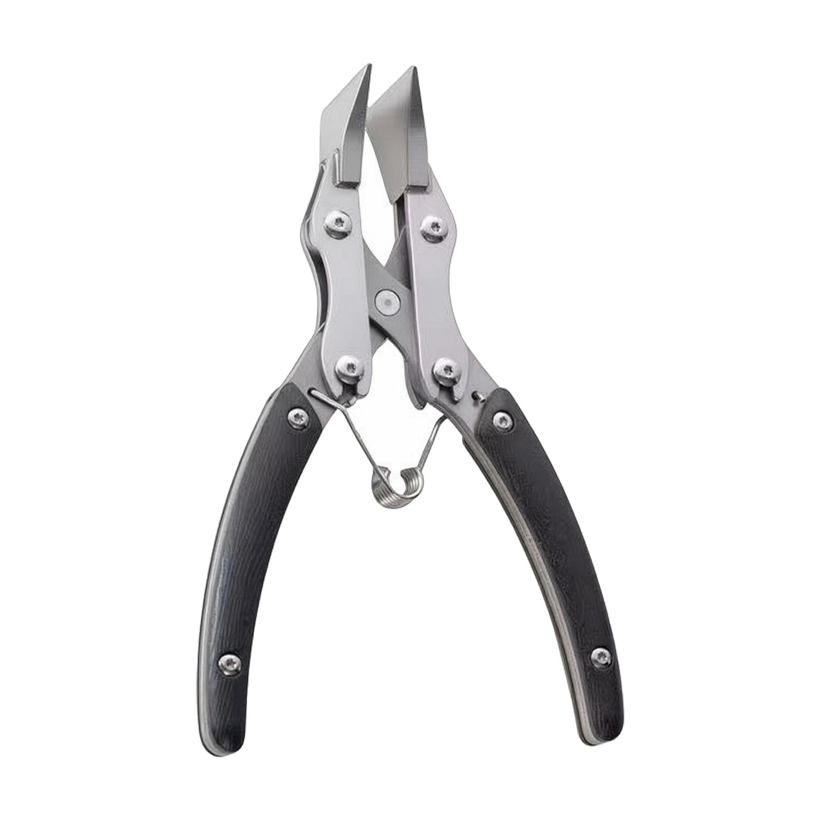 フラットノーズプライヤー。返しバネ付きで、DIYの革細工プロ - Leatherwork Hand Press のレビューと価格