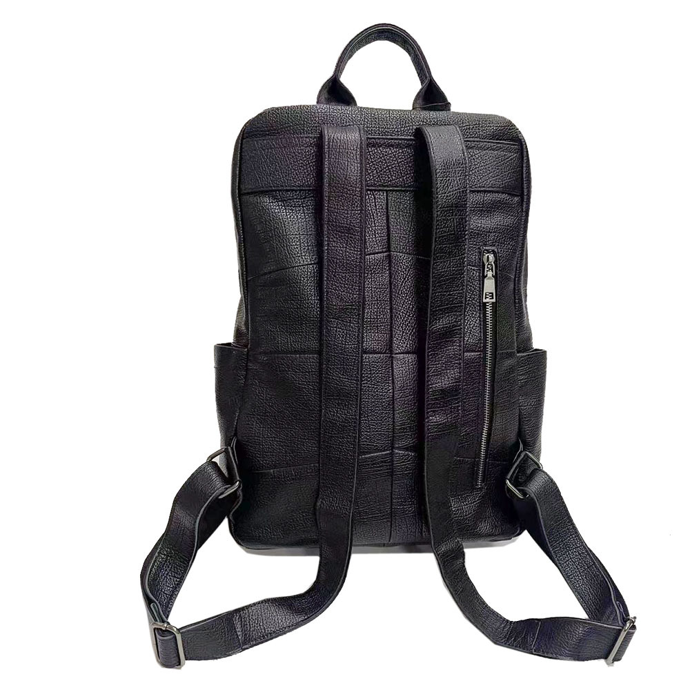 大型男性用本革トラベルバックパック ブラック牛革製ノートパソ - Leather Work Rucksack Mens のレビューと価格