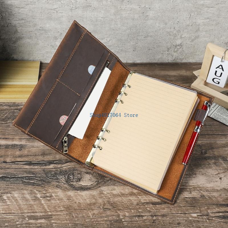 T3LB ポータブル ジャーナル カバー 罫線入りページ付き - Leather Work Diary Covers のレビューと価格