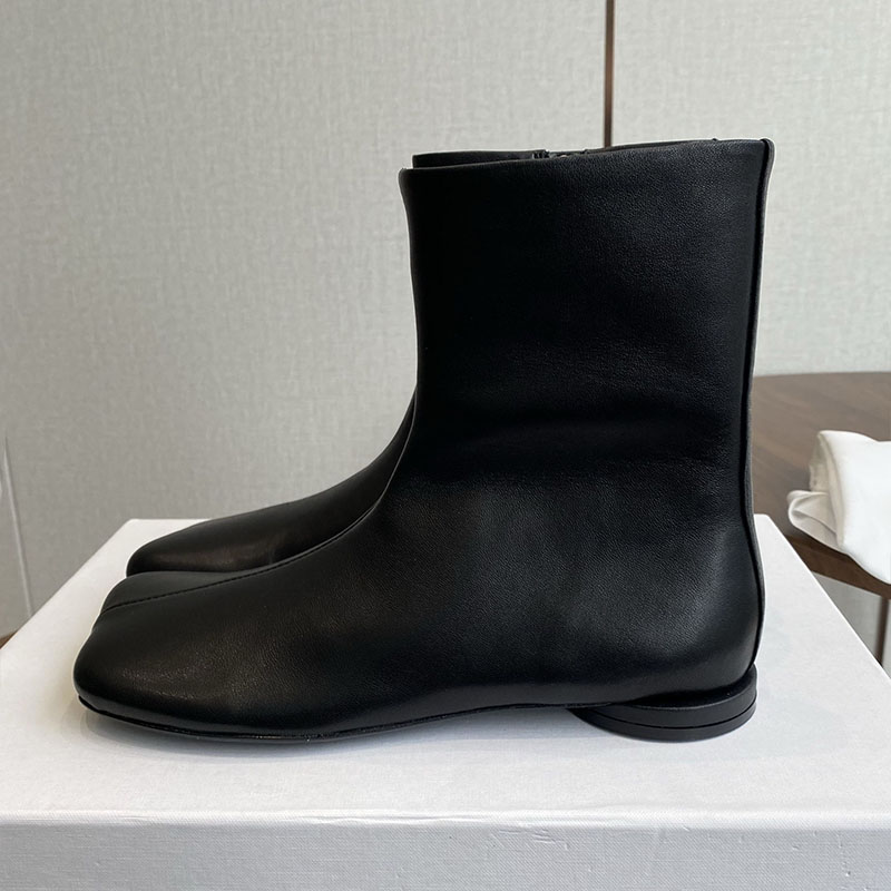 チェルシーブーツ女性スエードフラットボトムショートブーツラウ - Leatherwork Designs のレビューと価格