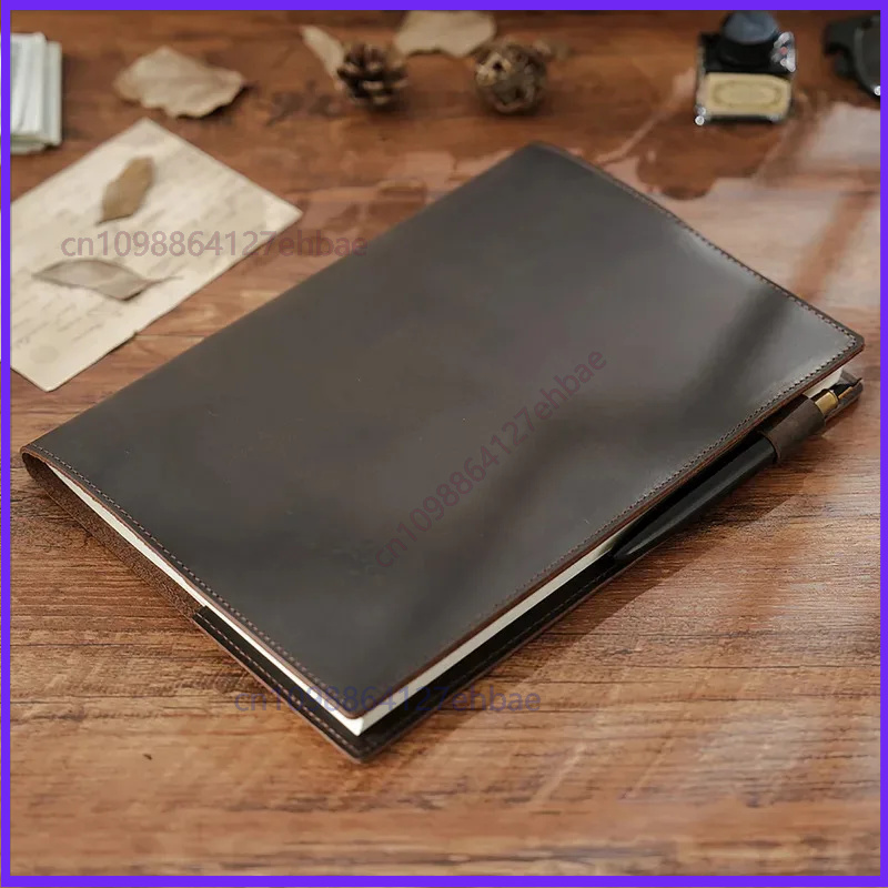 ヴィンテージレザー B5 ジャーナルノートブックカバー 大型 - Leather Work Diary Covers のレビューと価格
