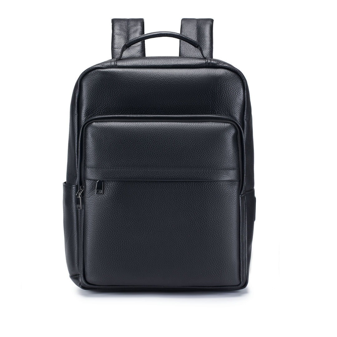 男性用本革トラベルバックパック ブラック牛革製 ラップトップ - Leather Work Rucksack Mens のレビューと価格