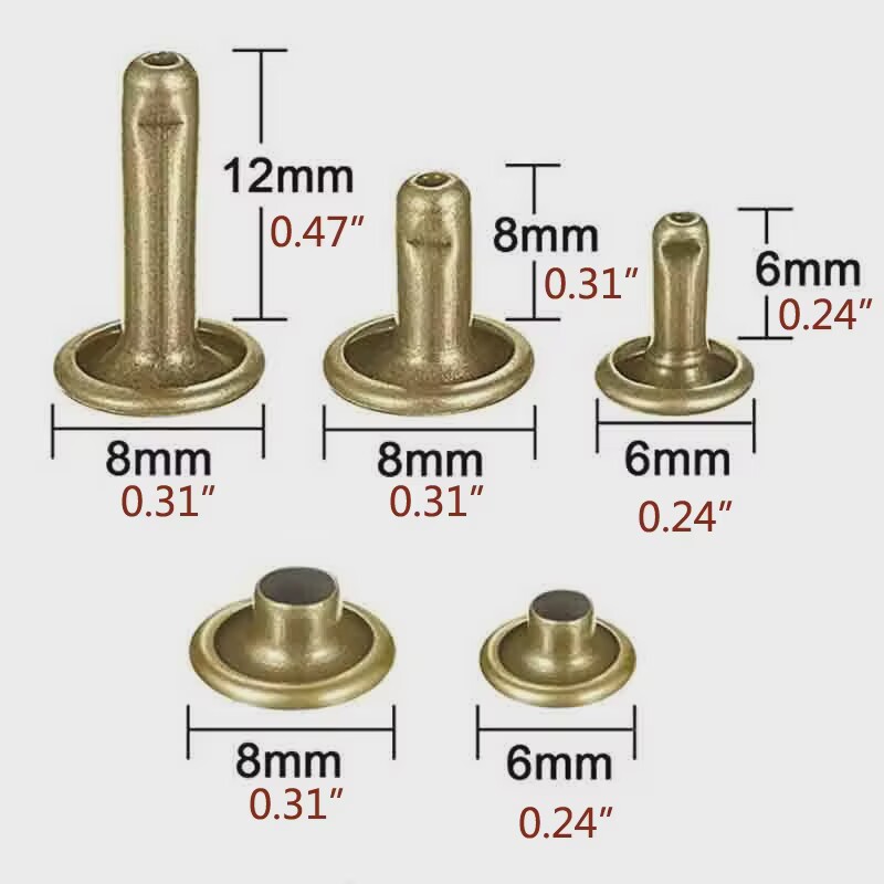 金属ダブルキャップリベットスタッドラウンドリベット DIY  - Rivet Setter Tool のレビューと価格