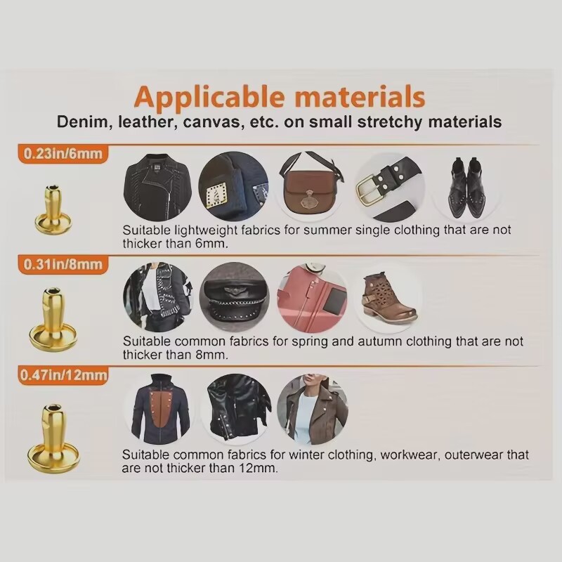 金属ダブルキャップリベットスタッドラウンドリベット DIY  - Rivet Setter Tool のレビューと価格