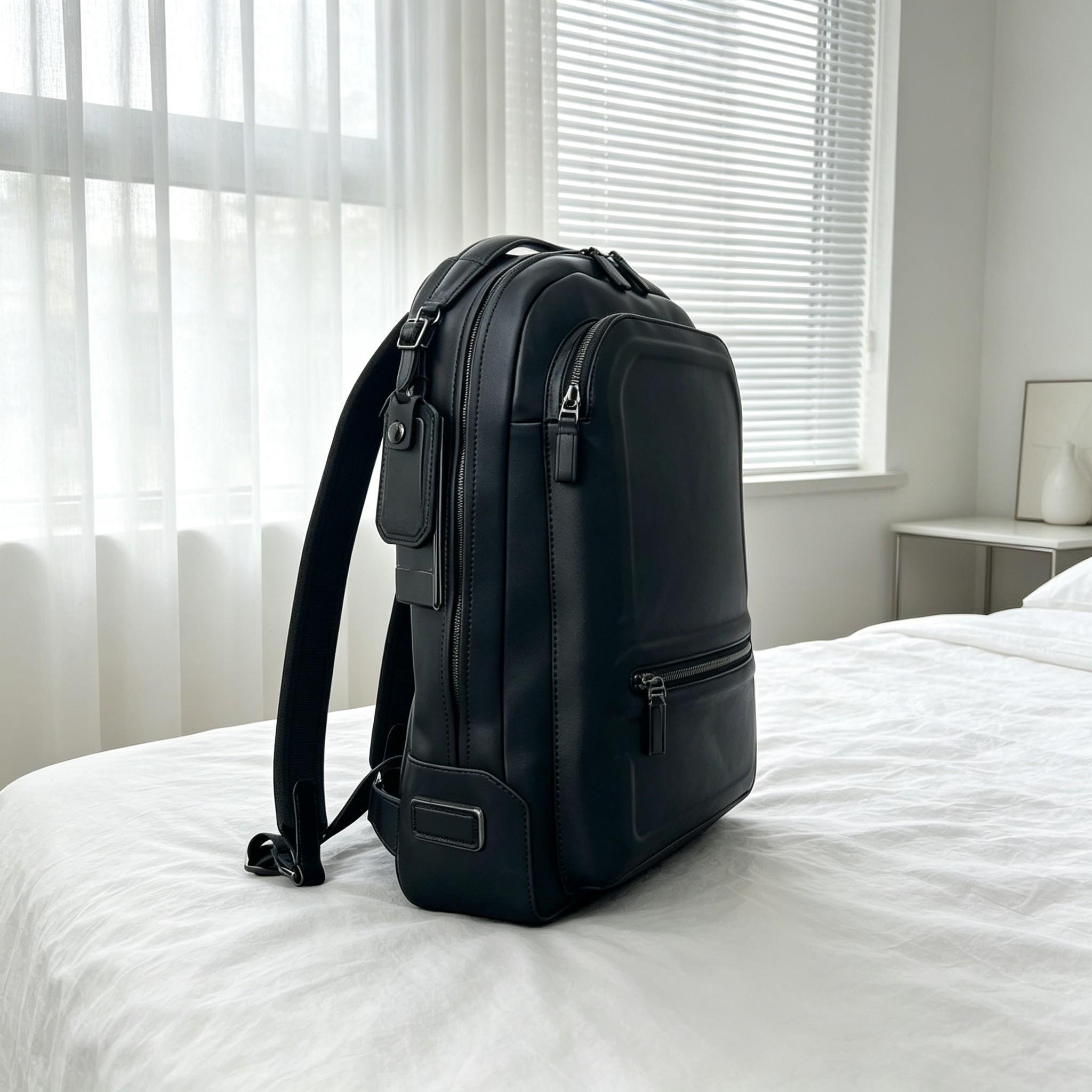ビジネス通勤用バックパック（男性用）、大容量で普段使いにも適 - Leather Work Rucksack Mens のレビューと価格