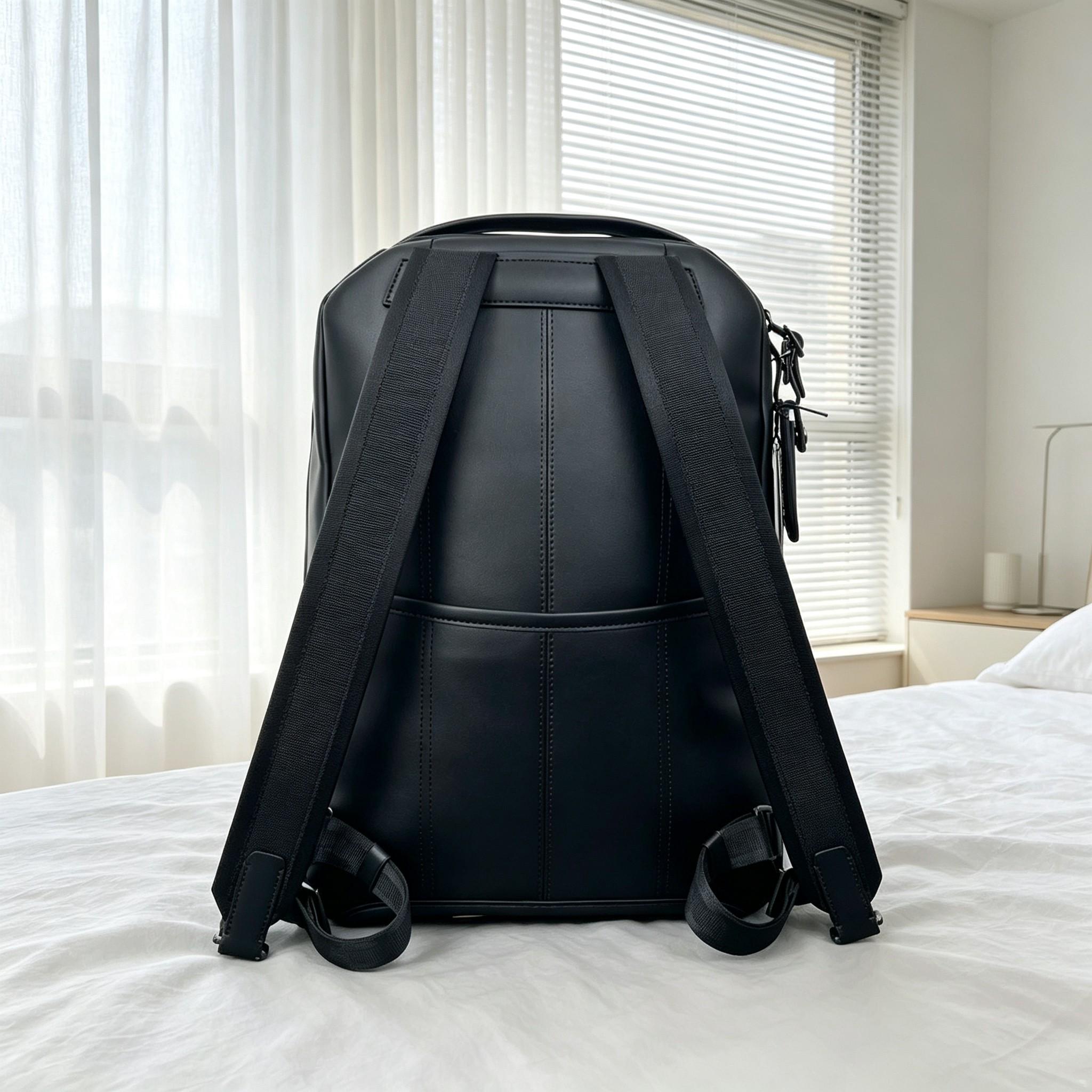 ビジネス通勤用バックパック（男性用）、大容量で普段使いにも適 - Leather Work Rucksack Mens のレビューと価格