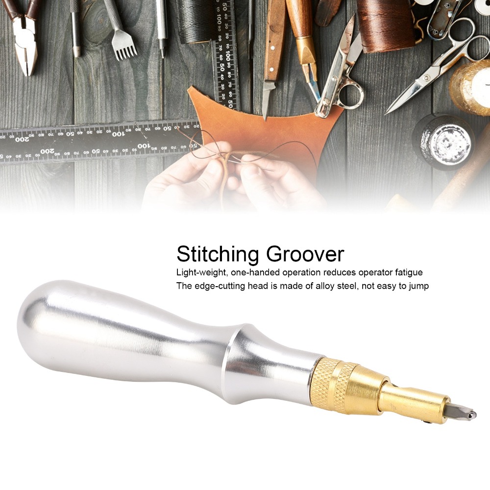 7個入りアルミハンドルステッチンググルーバーツール多機能デザ - Groover Stitching Tool のレビューと価格