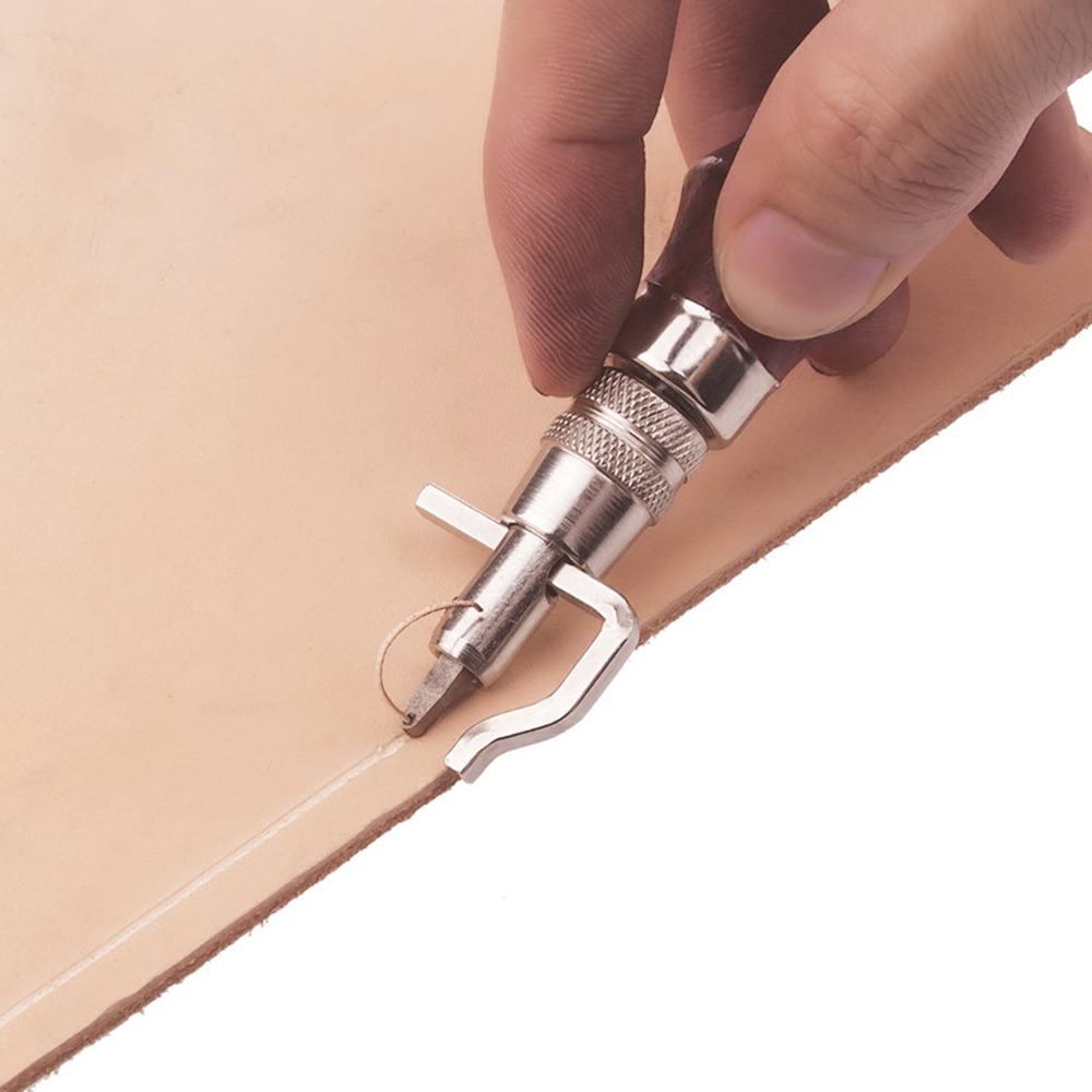 調整可能な革縫い目切り器 交換可能なチップ 木製＆スチールハ - Groover Stitching Tool のレビューと価格