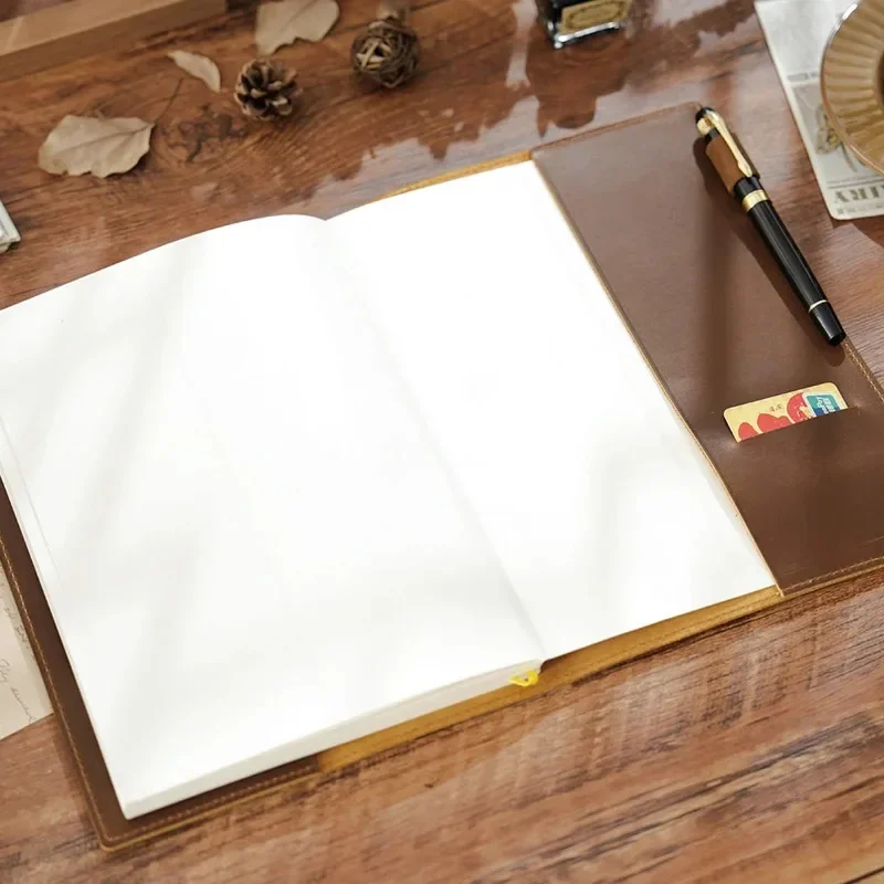 新しいヴィンテージレザーB5ジャーナルノートブックカバー、1 - Leather Work Diary Covers のレビューと価格