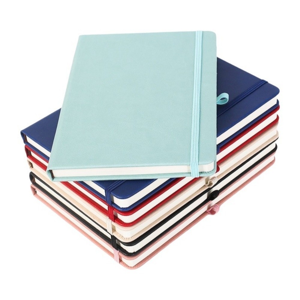ミニポケットノートブック ゴムバンド付き レザーカバー 学生 - Leather Work Diary Covers のレビューと価格