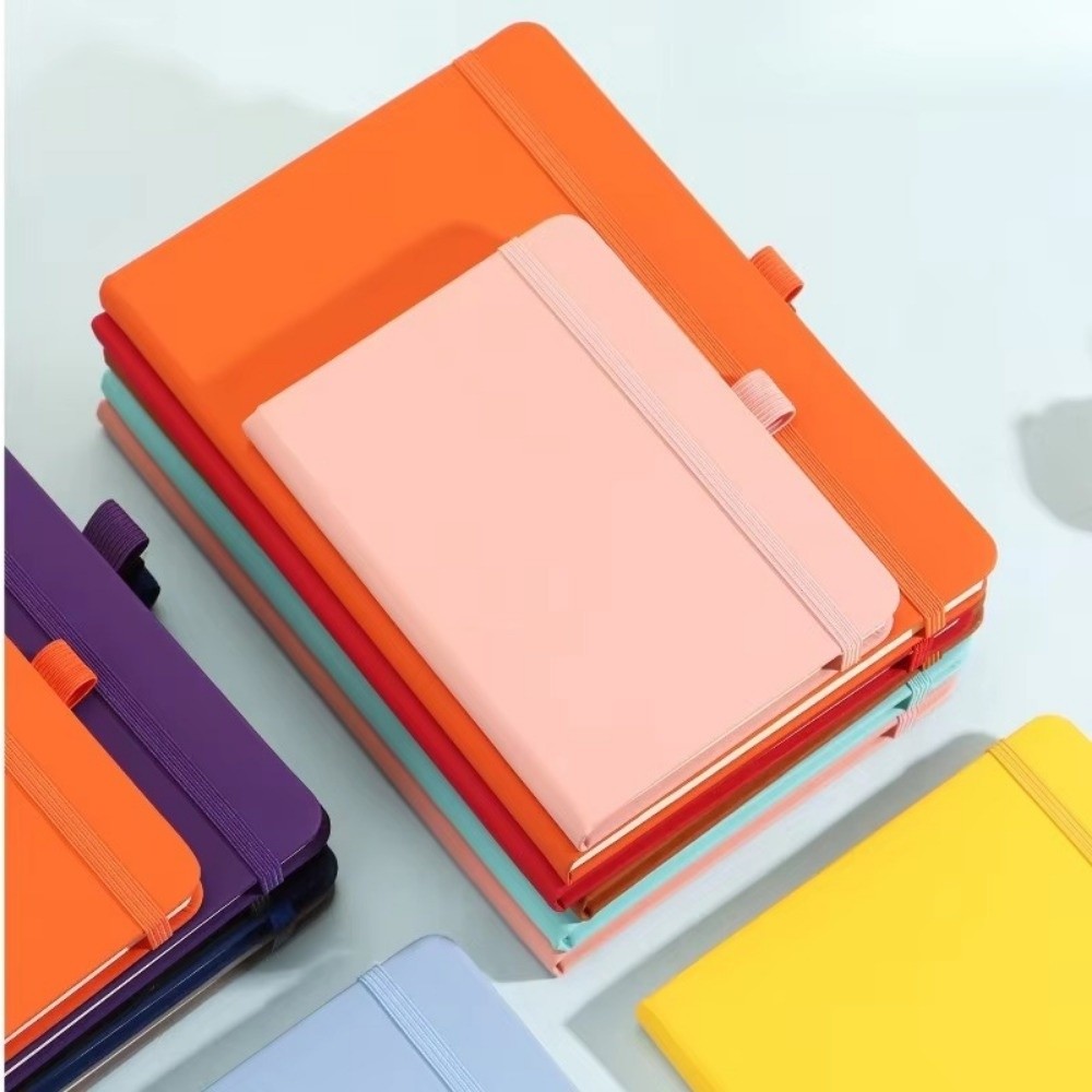 ミニポケットノートブック ゴムバンド付き レザーカバー 学生 - Leather Work Diary Covers のレビューと価格