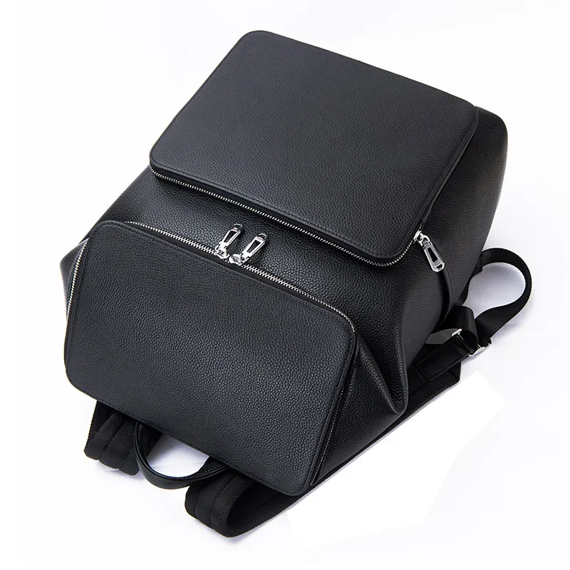 本革製メンズバックパック。15インチのノートパソコンが入るビ - Leather Work Rucksack Mens のレビューと価格