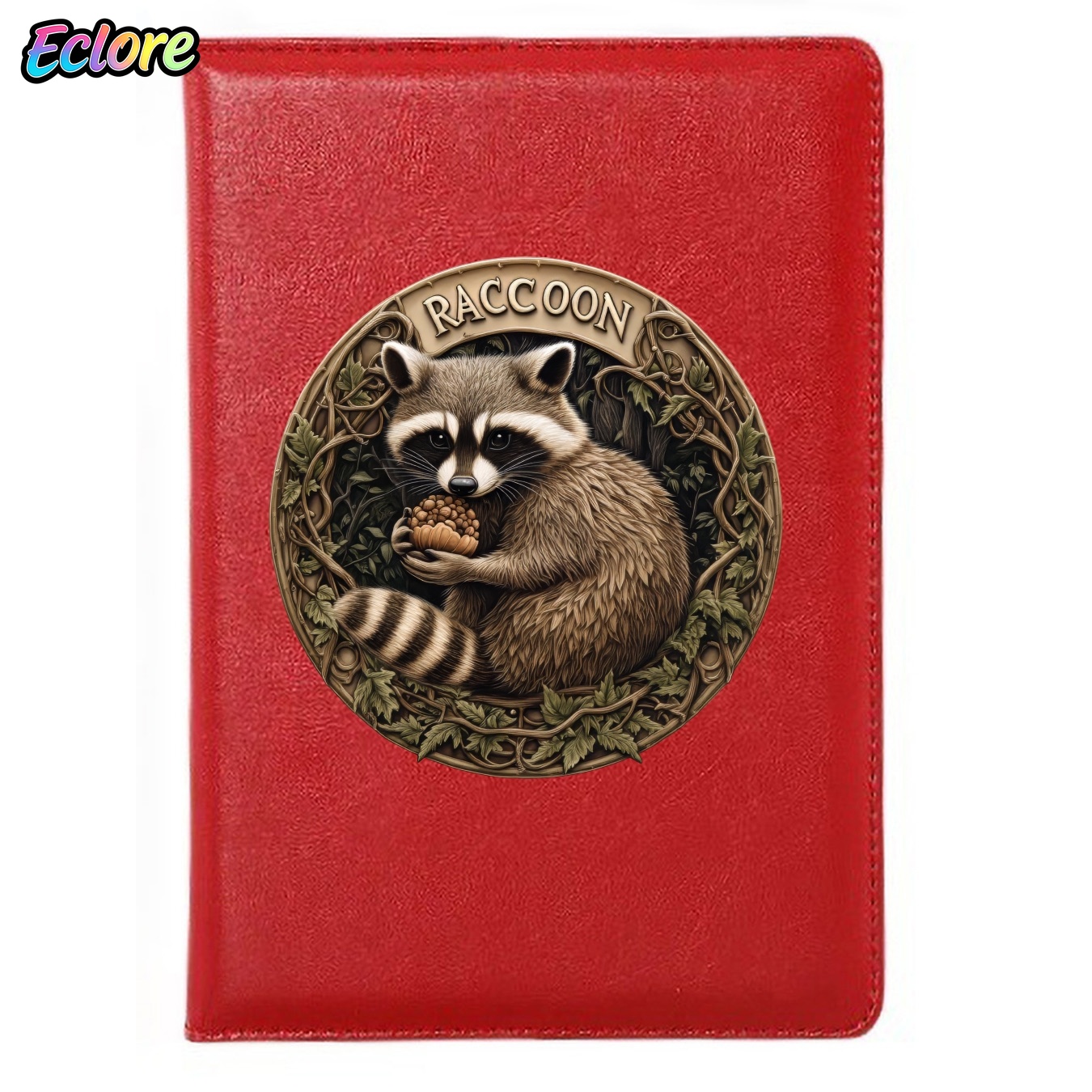 アライグマのイラストが入ったヴィンテージレザージャーナル、ソ - Leather Work Diary Covers のレビューと価格
