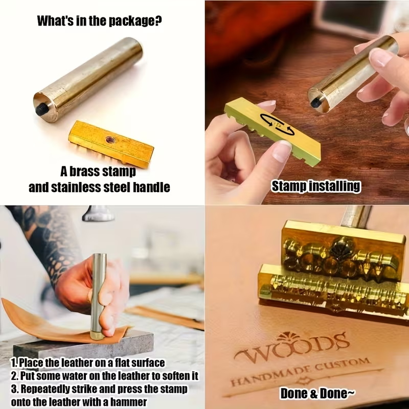 カスタムロゴ刻印用ブランド鉄スタンプ - コールドプレスハン - Leatherwork Hand Press のレビューと価格