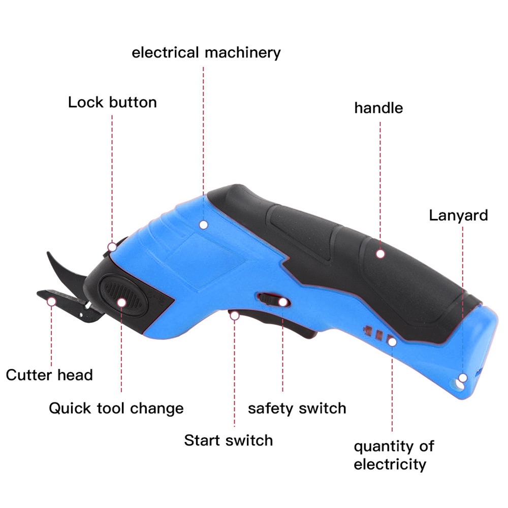 3.6V 電気はさみ生地切断機革テーラーはさみ + タングス - Leatherwork Machine のレビューと価格