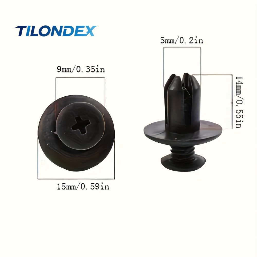 TILONDEX 100個入り 自動車用ファスナークリップセ - Rivet Setter Tool のレビューと価格