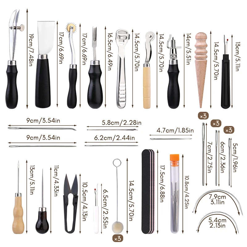 KRABALL プロフェッショナルレザークラフトツールキット - Groover Stitching Tool のレビューと価格