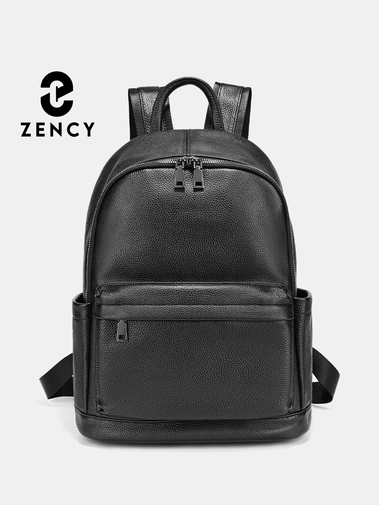 Zency メンズ バックパック 牛革 ブラック トラベル  - Leather Work Rucksack Mens のレビューと価格