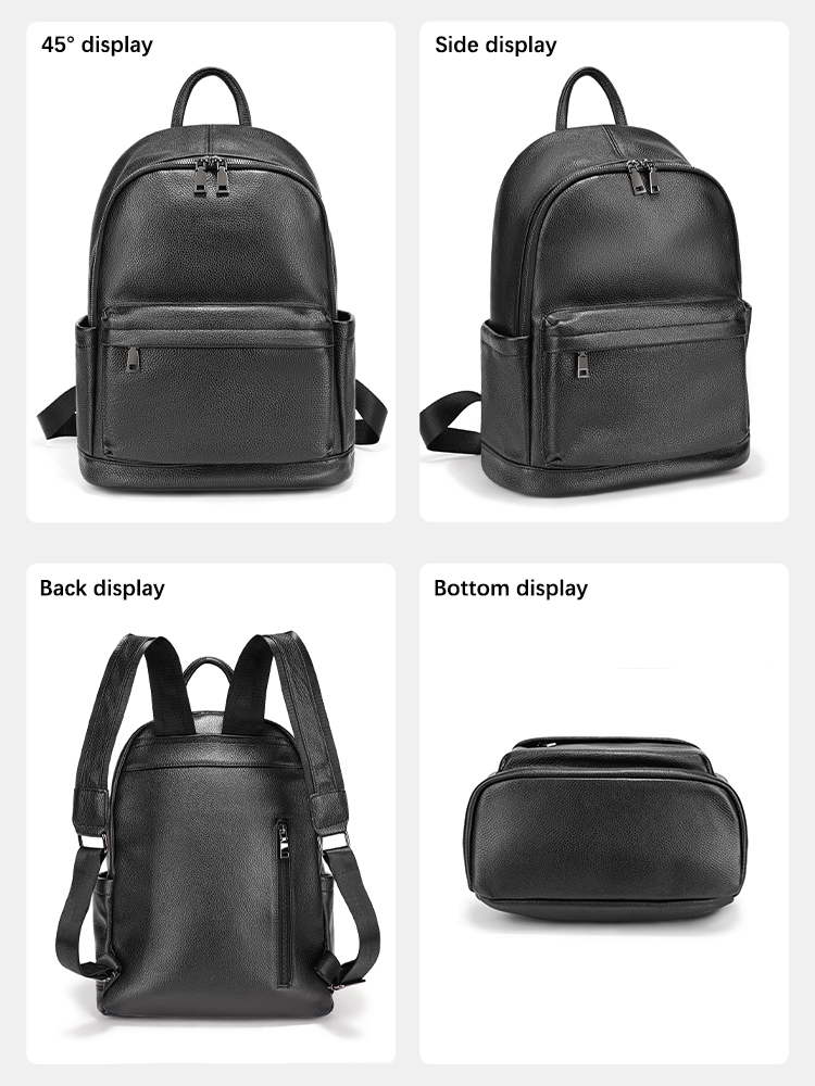 Zency メンズ バックパック 牛革 ブラック トラベル  - Leather Work Rucksack Mens のレビューと価格